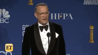 حضور Tom Hanks در گلدن گلوب 2020 (Golden Globe)