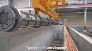 خط تولیدعمود های بتنی . بسیار دیدنی و جالب