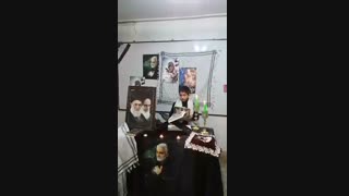 گرامیداشت شهادت سردار سلیمانی - خانم راهرو- سوم- دبستان نسل قلم ارومیه