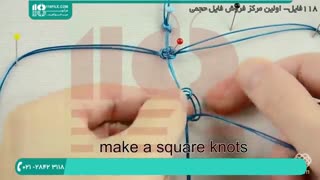 مکرومه بافی دسبند-ساخت دستبند