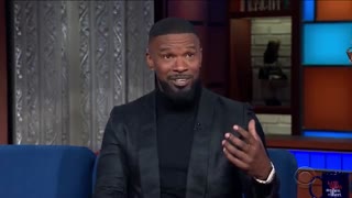 حضور Jamie Foxx در تاک شو Stephen Colbert