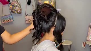 آموزش مدل مو دخترانه مجلسی خیلی برجسته- مومیس مشاور و مرجع تخصصی مو