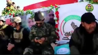 تشییع با شکوه مجاهد نستوه ابو مهدی المهندس(جمال جعفر) در شهرهای مختلف عراق Iraq . (العراق)