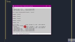 | شجره نامه فایل اتوکد - فرمان Time |