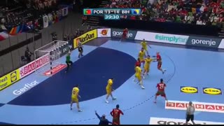 دیدار تیم های پرتغال و بوسنی در مسابقات هندبال قهرمانی اروپا یورو2020