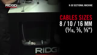 Ridgid K50 Sectional Machine