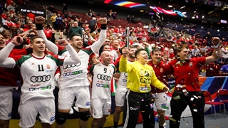 دیدار تیم های ایسلند و مجارستان در مسابقات هندبال قهرمانی اروپا یورو2020