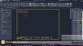 | CommandBar و MenuBar در اتوکد |