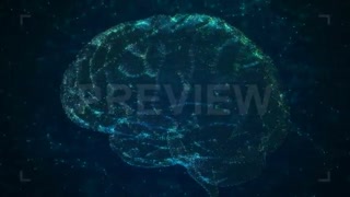 فوتیج بک گراند موشن گرافیک هوش مصنوعی AI Brain Technology