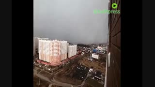 وقوع طوفان برفی در شهر Tver روسیه