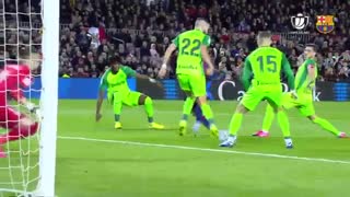 خلاصه بازی پرگل بارسلونا 5 - لگانس 0 از جام حذفی اسپانیا