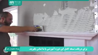 روش آسان نصب سنگ بر روی شومینه