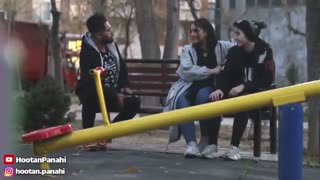 دوربین مخفی ؛ مخ زنی دخترای آهن پرس!