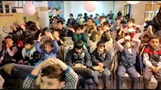 حضور دانش آموزان  پایه اول و پیش دبستانی در جنگ شادی- دبستان سرآمد