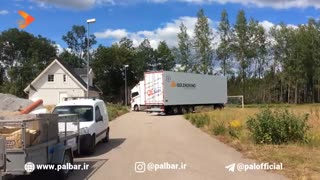 مهارت باورنکردنی راننده اسکانیا