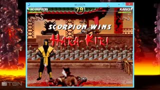 گیم پلی بازی مورتال کمبت Mortal Kombat 1 M.U.G.E.N تدوین شده برای کامپیوتر_با کیفیت 4KHD