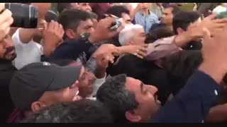 بدرقه پرشور مردم باوفای بندرعباس پس از سخنرانی دکتر احمدی نژاد