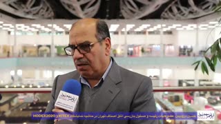 مصاحبه با حسین درودیان، عضو هیات رئیسه و مسئول بازرسی اتاق اصناف تهران در حاشیه نمایشگاه KITEX و HODEX2020
