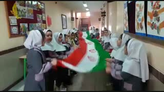 برگزاری مراسم به مناسبت 41 سالگرد پیروزی شکوهمند انقلاب اسلامی (2)-دبستان چهارده معصوم