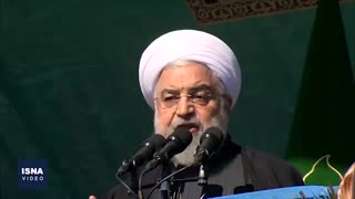 سخنرانی رئیس‌جمهور در مراسم ۲۲ بهمن تهران