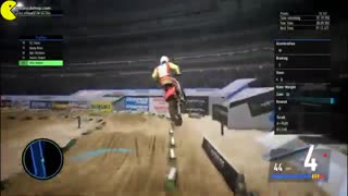 Monster Energy Supercross 3 Very Bad Gameplay وقتی یک نفر برای بار اول بازی می کند .
