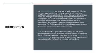 construction management courses