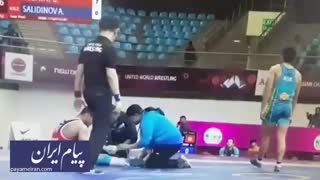 اقدام مشکوک کشتی‌گیر ایران در مسابقات قهرمانی آسیا