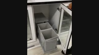 اکسسوری کابینت آشپزخانه .سطل زباله داخل کابینت