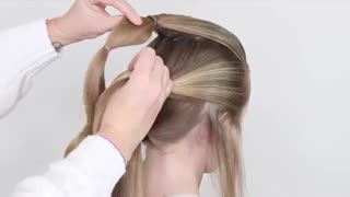 آموزش مدل مو دخترانه مجلسی تو در تو- مومیس مشاور و مرجع تخصصی مو