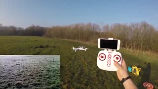 پرواز کوادکوپتر تاشو syma z3/ایستگاه پرواز