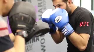 تمرینات احمدرضا امامی بازیکن تیم ملی سامبو ایران برای شرکت در مسابقات ام ام ای - MMA