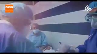 خواندن دعای فرج در بخش مراقبت از بیماران کرونایی