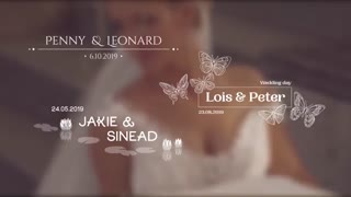 مجموعه 50 تایتل آماده مخصوص عروسی برای پریمیر - 50 Wedding Titles  Essential Graphics