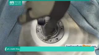 آموزش تعمیر ماشین لباسشویی -تعویض واشر شافت آبکش