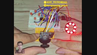 پروژه کاربردی استفاده از ماژول جوی استیک، بازر و LED RGB WS2812 در آردینو