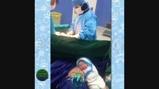 فیلم زایمان واقعی توسط دکتر سلطانی