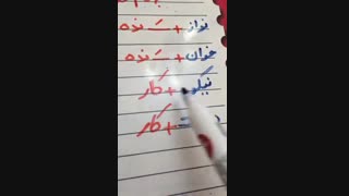 مدارس جوانه های مشهد تدریس  فارسی خانم حیدری درس 15 واژه سازی پایه دوم