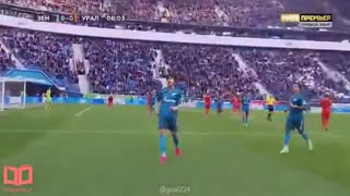 هتریک سردار آزمون در بازی زنیت در برابر اورال