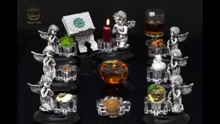 ست سفره هفت سین نقره، مجسمه نقره، شمعدان نقره، قاب عکس نقره، نقره ریحانی