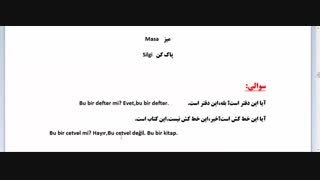 آموزش زبان ترکی استانبولی – درس 24