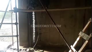 چابهار / برش دیوار بتن مسلح