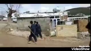 گندزدایی روستای محمود آباد در راستای مبارزه با ویروس کرونا-کمپین بله بو ژیان